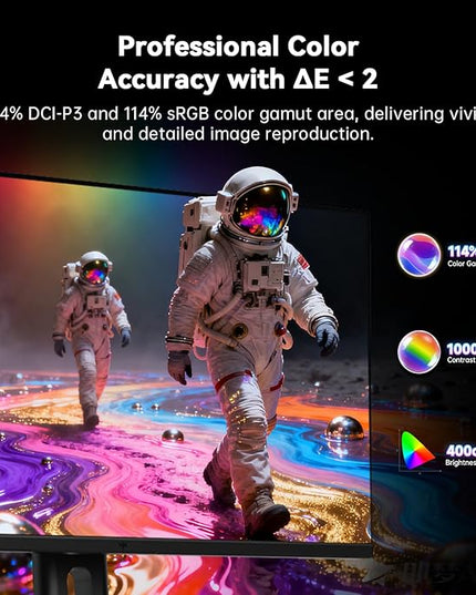 KTC 24.5 Inch 240Hz Gaming Monitor, FHD 1080p Fast IPS Computer Monitor, 1ms with Adaptive-Sync, HDR400, HDMI x2, DPx1, VESA Mount, Tilt/Pivot/Height Adjustment, H25T7-3