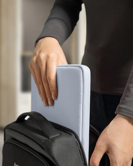 tomtoc Slim Laptop Sleeve Case for 13-inch New MacBook Air M4/A3420 M3/A3113 M2/A2681, M1/A2337 2025-2018, MacBook Pro M2/M1, Water-Resistant Protective Carrying Case with Accessories Pocket