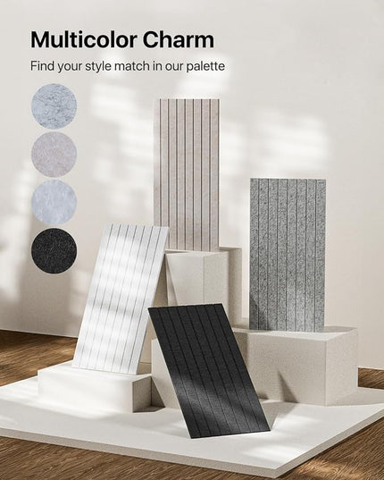 Soundproof Wall Panels Self-Adhesive, 3 Pack Large Acoustic Panels 47.2"x23.6"x0.35" High Density Sound Proof Panels for Walls, Noise Absorbing for Home Studio, Office, Game Room