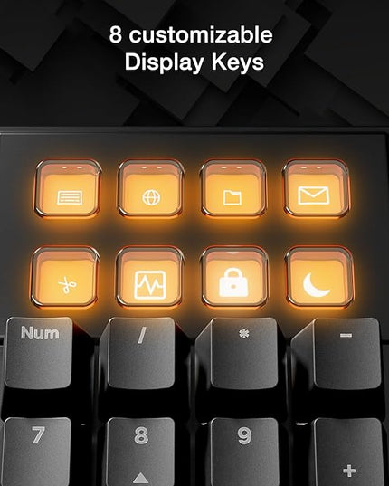 be quiet! Dark Mount Mechanical Keyboard | Tactile | Hot-Swappable Lubricated Silent Switches | Detachable Numpad and Media Dock | Programmable ARGB Keys | Quality PBT Double Shot Keycaps | BT002US