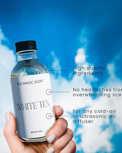 The Magic Scent White Tea Diffuser Oil - Hotel & Home Luxury Scents - Diffuser Oil Scents for Home Designed for Use in All Diffusers - 16.9 fl oz, 500 mL