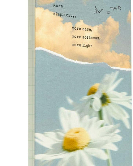 Compendium Softcover Journal – More Simplicity, More Ease, More Softness, More Light – A Write Now Journal with 128 Lined Pages, 5"W x 8"H