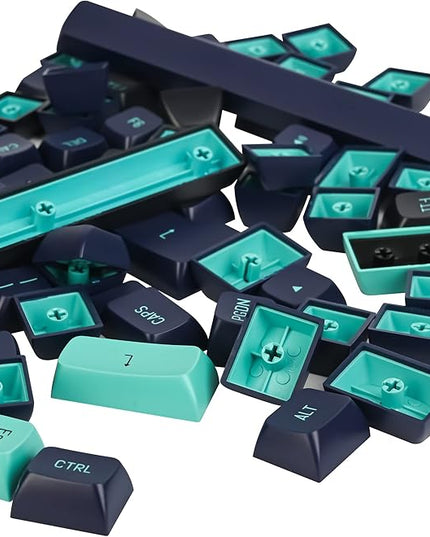 Guffercty kred 160 Keys CSA Keycap PBT Double-Shot Ball Shape Custom Keycaps Set with 6.25u/7u Spacebar for ANSI & ISO Layout Cherry MX Gateron Kailh Switches(Shark-CSA)
