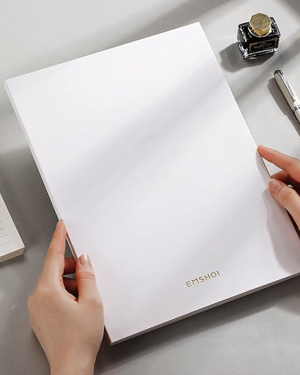 [EMSHOI Daily Planner Refill 8.5" X 11.5", 80 Sheets, 160 Pages Ring Binder Planner Inserts, Thick Cream Color Refill Paper, 100 GSM Loose Leaf, Paper Refills with Gift Box]