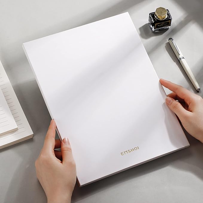 [EMSHOI Daily Planner Refill 8.5" X 11.5", 80 Sheets, 160 Pages Ring Binder Planner Inserts, Thick Cream Color Refill Paper, 100 GSM Loose Leaf, Paper Refills with Gift Box]