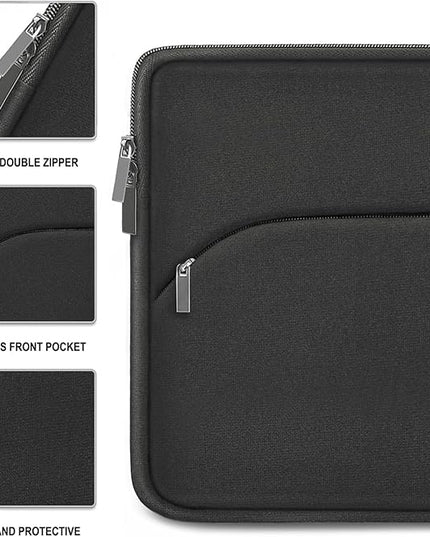 Laptop Sleeve Case 14 inch, Slim Portable Monitor Protective Cover with Front Pocket, Traveling Carrying Laptop Bag Compatible for MacBook Air/Pro, HP, Dell, Lenovo, Acer, Grey