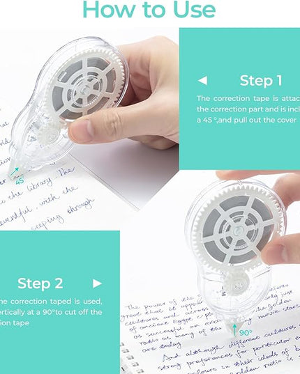 M&G 5 pack Correction Tape，131.2 Feet correction tape, Total 656FT/200M, Easy to Use Applicator for Instant Corrections, Office Products