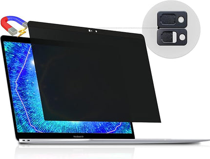 Peslv Magnetic Privacy Screen for MacBook Air 13 Inch (2010-2017), Removable Anti Blue Light Glare Peep Filter Black out Screen Protector for Mac 13In Laptop Model (A1369, A1466)