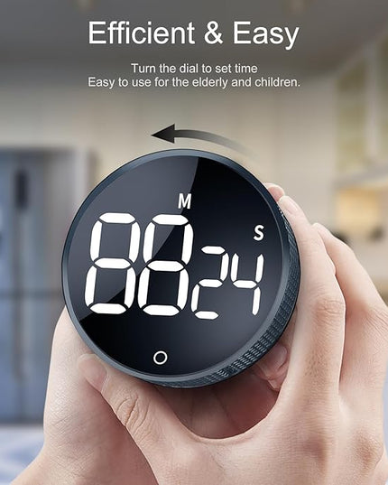 AVINIA Digital Kitchen Timers, Visual timers Large LED Display Magnetic Countdown Countup Timer for Classroom Cooking Fitness Baking Studying Teaching, Easy for Kids and Seniors