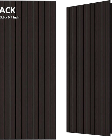 TO-TH Wood-Look Sound Panels, 4 Pack 47.2” x 23.6” Soundproof Wall Panels, Decorative Acoustic Panels,Wood Panels for Wall for Home, Office, Basement, Ebony