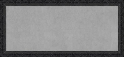 Amanti Art Black Framed Magnetic Board 24x52 Oversize Vision Board for use with Magnets, 100% Metal Sheet to Display Items as Office Decor or for Home Organization in mudroom, Kitchen or Kids Room