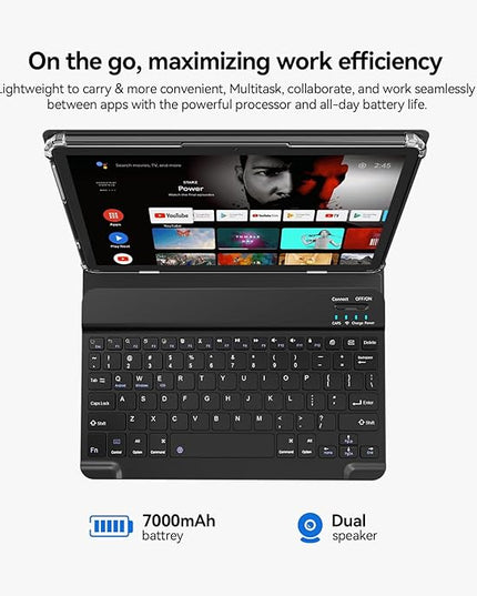 SUNTUNG Tablet, 2026 Latest 11 inch Android 15 Tablet, 5G WiFi+Cellular, MTK8786 Octa-Core, 16GB 128GB 1TB Expansion, 4G LTE Tableta, 21MP Camera, Gemini AI 2.0, Tablets with Keyboard, Mouse, Case