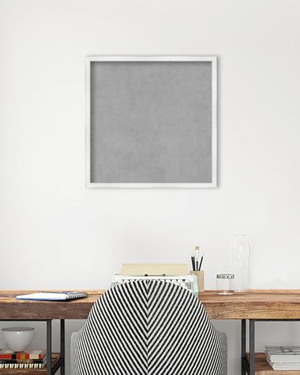 Amanti Art White Framed Magnetic Board 21x21 Medium Vision Board for use with Magnets, 100% Metal Sheet to Display Items as Office Decor or for Home Organization in mudroom, Kitchen or Kids Room