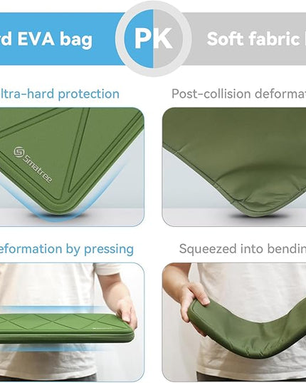 Smatree Hard EVA Protective Sleeve Case Compatible for 16.1 inch HP Spectre x360 2-in-1 Laptop 16t, for 16 inch HP Spectre x360 16t/2-in-1 Laptop 16, Anti-Shock and Waterproof Case, Green (X8286G)