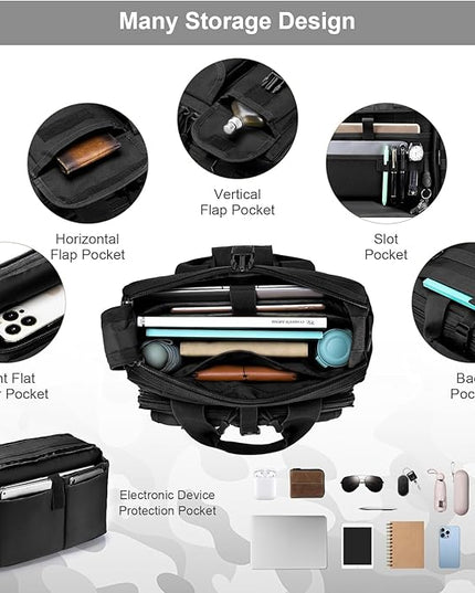 Stypos Tactical Messenger Bag Briefcase for Man Military Laptop Bag 14 Inch/15.6 Inch /17.3 Inch Messenger Shoulder Work Bag