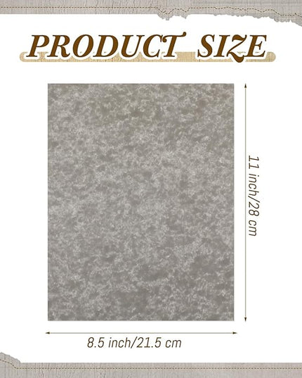 Epakh 200 Pcs Old Age Parchment Paper 8.5 x 11 Inch Standard Letter Vintage Colored Old Parchment Semblance Double Side Printing Paper (Khaki Gray)