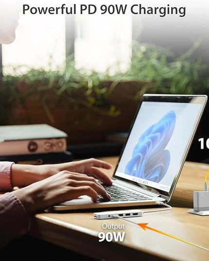 j5create USB-C Multi-Port Hub with Power Delivery with 4K HDMI/2 USB-A 5Gbps/PD 100W Charging SD&Micro SD/3.5mm Audio | for MacBook Pro&Air/iPad Pro/iMac/Surface/XPS/Thinkpad/Galaxy/and More(JCD373EW)