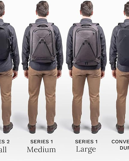 Knack Small Series 2 Laptop Backpack Fits up to 16 Inch Laptops - Knack Bags Carry-On Backpack, TSA Approved, Expandable Travel Backpacks With 2 Day Outfit Capacity, Berry Blue