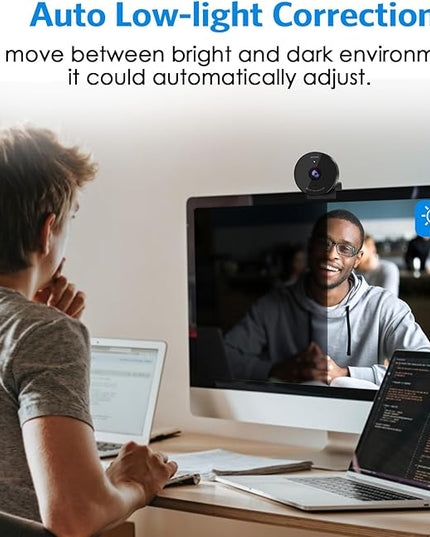 EMEET C950 1080P Webcam - USB Webcam with Microphone & Physical Privacy Cover, Noise-Canceling Mic, Auto Light Correction, Fixed Focus, Ultra Web Cam w/ 70°View for Meeting/Online Classes/Zoom/YouTube