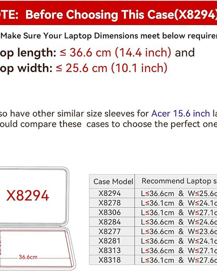 Smatree Hard EVA Protective Sleeve Case for 16 inch Acer ConceptD 5, for 15.6 inch Acer Aspire 7 Laptop A715-43G-R5M8/A715-42G-R8BG, TravelMate P2 (Not Fit Spin 7) (X8294)