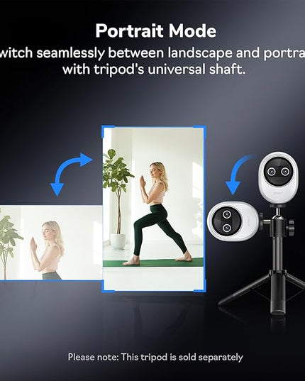 EMEET Piko+ (Piko Plus), World’s 1st Dual-Camera AI-Powered 4K Webcam, 1/2.55'' Sony Sensor, 3 Mics&3 Sound Modes, Panda Magnetic Privacy Cover, USB C-C&C-A, Ideal for Livestreamers