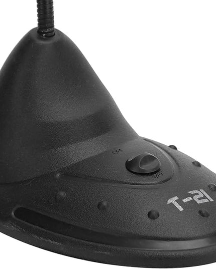 SUNGOOYUE Desktop Computer Microphone, Black ABS, 3.5mm Plug and Play, 360-Degree Adjustable Gooseneck, Gaming and Broadcasting, with Mute, 4.5ft Cable