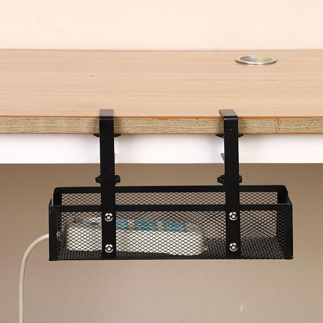 Under Desk Cable Management Tray | Carbon Steel Wire Organizer,Cord Management Under Desk | for Family Friends Students Adults Men Women Home Indoor Office Study Kitchen