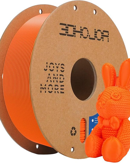3D Printing Filament High-Speed PLA Filament 1.75mm 300mm/s 1kg Cardboard Spool Dimensional Accuracy +/- 0.03 mm Fit Most 3D FDM Printer-Orange
