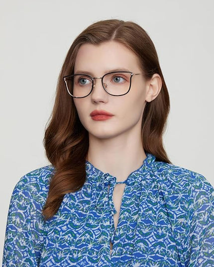 GUDVUE Blue Light Glasses, Computer/Gaming/TV/Phones Glasses for women, Anti Glare/UV400/Eye Strain