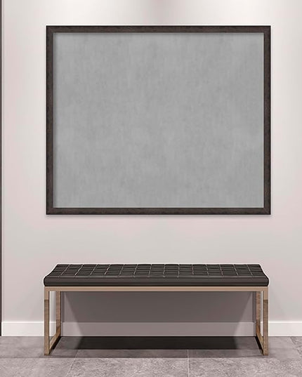 Amanti Art Black Framed Magnetic Board 43x51 Oversize Vision Board for use with Magnets, 100% Metal Sheet to Display Items as Office Decor or for Home Organization in mudroom, Kitchen or Kids Room