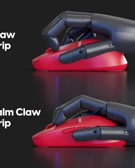 Pulsar Gaming Gears X2H mini Wireless Gaming Mouse, Limited Color Edition, Ultra Lightweight 1.83 oz (52 g), Symmetrical, Optical Switch, 26000 DPI, PAW3395 Sensor (Mini, Wireless, Red)