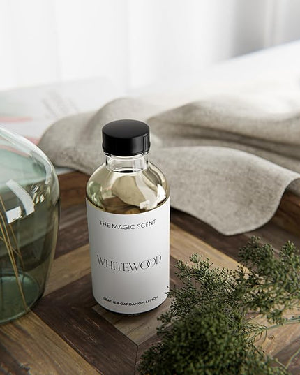 The Magic Scent Whitewood Diffuser Oil - Hotel & Home Luxury Scents Inspired by 1 Hotel Miami, Compare to My Way Diffuser Oil Scents for Home, Designed for Use in All Diffusers - 16.9 fl oz, 500 mL