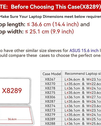 Smatree Hard EVA Protective Sleeve Case Compatible for 15.6 inch ASUS ExpertBook B2 B2502C Laptop, for 15.6 inch ASUS ExpertBook B2 Flip B2502F Anti-Shock Notebook Bag (X8289)