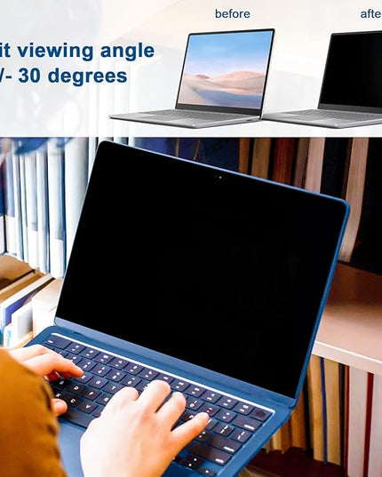 IPROKKO Laptop Privacy Screen 17.3 Inch for HP Dell Acer Asus Lenovo Thinkpad Envy Xps, 16:9 Aspect Removable 17.3in Anti Blue Light Glare Privacy Filter, Anti Spy Computer Monitor Security Protector