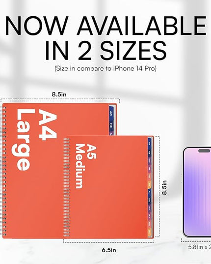 Ensight 2026 Appointment Book and Planner 6.5" x 8.5" Large Hourly Weekly Daily Schedule Book with Tabs, 30 Minute Time Slots, Peach Calendar Organizer Jan 2026–Dec 2026 Appointment Planner - Peach