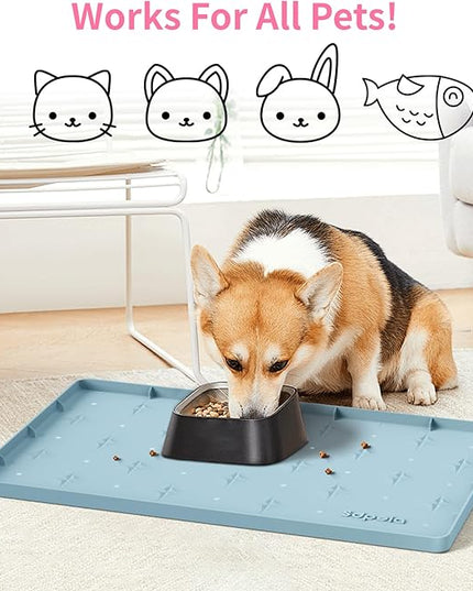 Sdpeia Under Sink Mat 22"×14" Waterproof Silicone Cabinet Liner & Sink Protector for Kitchen & Bathroom, Multi-Purpose Organizers Tray for Pets, Laundry, Cat Litter Mat