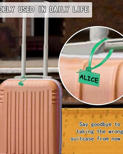 250pcs 6 inch Wire Zip Ties, Self-locking Nylon Cable Tags Labels, Multicolor Written-on Cable Mark Ties Zip Tie Tags for Wire Marking and Organizing