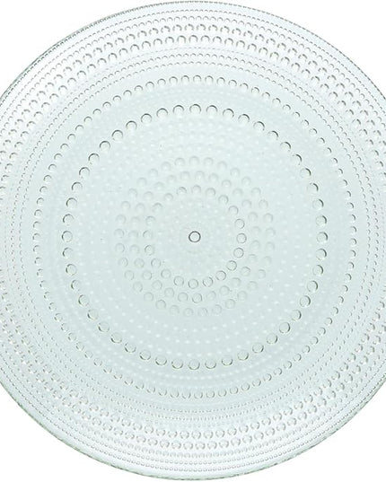 Fortessa Jupiter Hobnail Glass, 8" Salad Plate (Set of 4), Sage Green