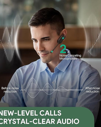 Yealink DECT Wireless Headset WH63 E2 UC,Single Ear (Mono) Convertible Office Headset with Noise Canceling Mic, 607Ft Range,3 Wearing Styles,Connects to Desk Phone and Computer