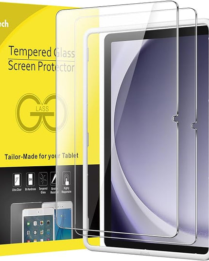 JETech Screen Protector for Samsung Galaxy Tab A11 Plus / A11+ / A9 Plus / A9+ 11-Inch 2025/2023 with Easy Installation Frame, Tempered Glass Film, HD Clear, 2-Pack
