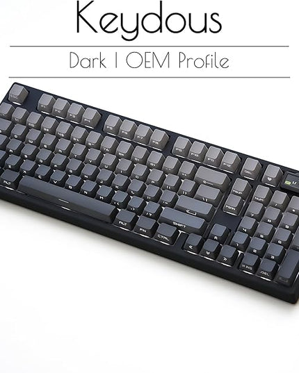 NJ98 Wireless Custom Mechanical Keyboard with Screen Knob 96% Hot Swappable RGB Keyboard Mac Windows (Dark, Brass Plate-Box Deep Sea)