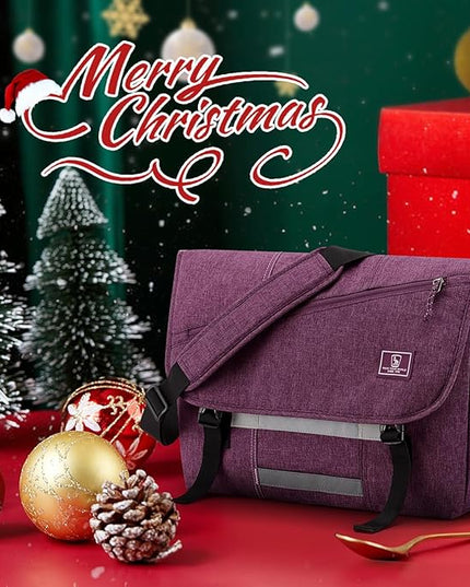 OIWAS Messenger Bag for Women, 14 Inch Laptop Crossbody Bags Men Casual Satchel Shoulder Bag College Travel Office Briefcase
