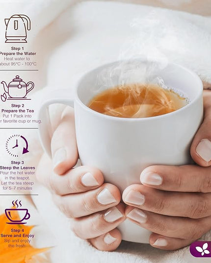 FreshDrinkUS, Vitality Balance Tea Bags | 30 Count | Herbal Blend with Gymnema, Milk Thistle Seed, Fenugreek, Dandelion Root, Ginger, Orange Peel & Other Herbs – 100% Natural, Caffeine-Free Herbal Tea