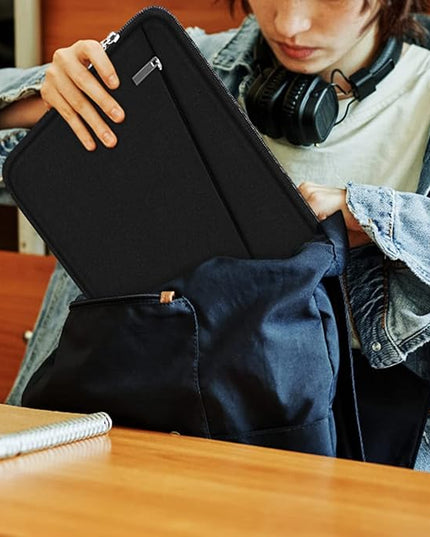 Laptop Sleeve Case 13.3 Inch, Durable 14 Inch Laptop Case Computer Carrying Bag Protective Cover Compatible with 13 14 inch MacBook Pro, MacBook Air, Dell, HP, Lenovo, Notebook, Computer, Black