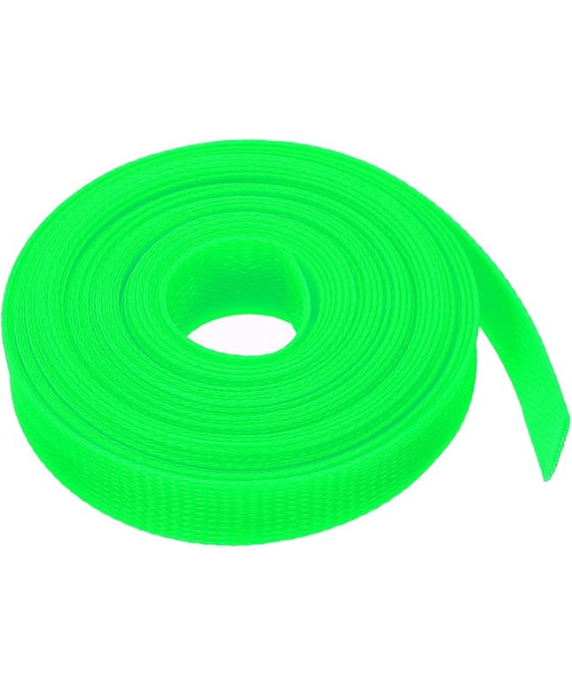 uxcell Expandable Sleeving, 1-inch 25ft Cable Sleeve, Green