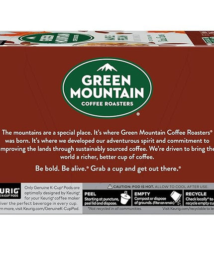 Green Mountain Coffee Roasters Maple Pecan, Single-Serve Keurig K-Cup Pods, Flavored Light Roast Coffee, 72 Count