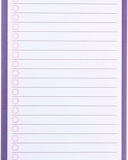 Graphique Magnetic Notepad - Blue and Pink Grocery and Shopping List - Fun Decorative To-Do List - Perfect House Warming Gifts - 100 Tear off Sheets (4" x 9.25" x .5")