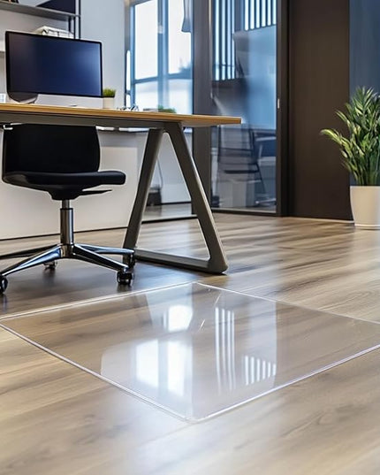 Chair Mat for Hardwood Floor, 1/5" Thick 48x36 inches Floor Mat Protector for Office Chair, Clear Thicken Pattern Rectangle Floors Protector