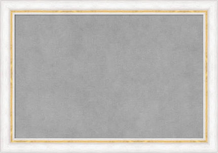 Amanti Art White Framed Magnetic Board 14x20 Small Vision Board for use with Magnets, 100% Metal Sheet to Display Items as Office Decor or for Home Organization in mudroom, Kitchen or Kids Room