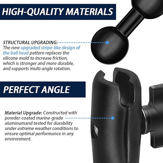 60 LBS Heavy Duty Magnetic Camera Mount for Gopro, USMG-02 for Gopro Hero 13/12/11/10/9/8/Insta360 x5/4/3/Action Camera Strong Magnetic Base kit with Double Socket Arm and 1" Ball Head…